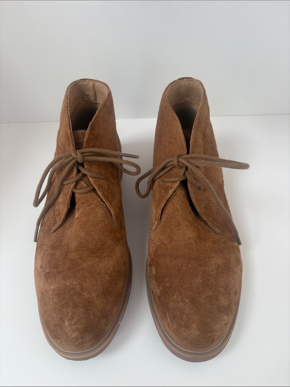 Hush Puppies Women's Brown Suede Lace-Up Boots